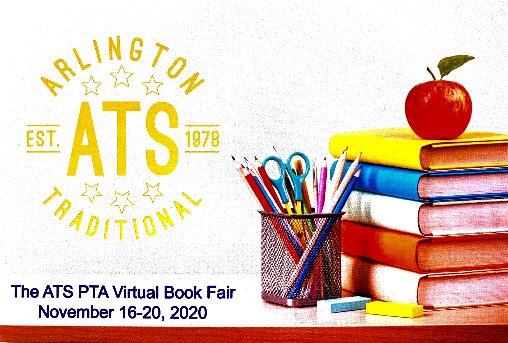 The ATS PTA Virtual Book Fair November 16-20, 2020