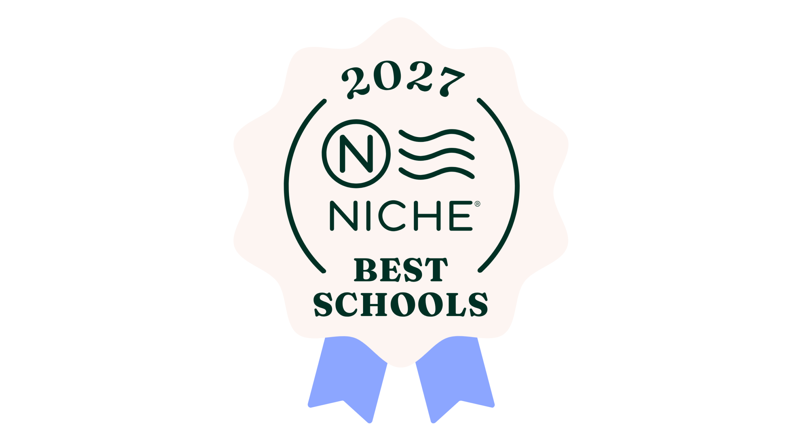 Ribbon depicting NICHE's 2027 Best Schools Award
